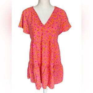 Universal Thread Pink and Orange Floral Dress